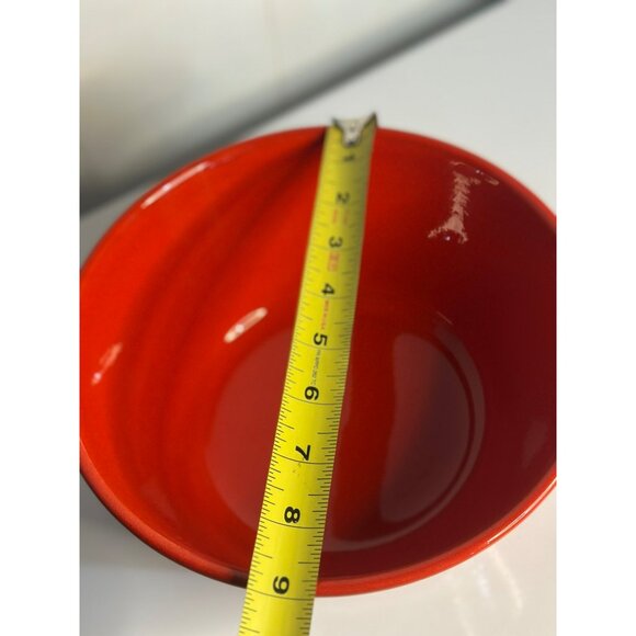 VTG Waechtersbach Christmas Tree Serving Bowl | 9" Red Vegetable Dish Germany - Picture 7 of 8